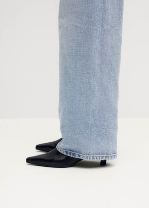 Ambar Rift Black Leather Ankle Boots from Alohas