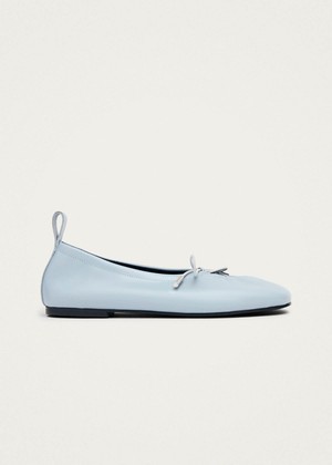 Rosalind Blue Leather Ballet Flats from Alohas