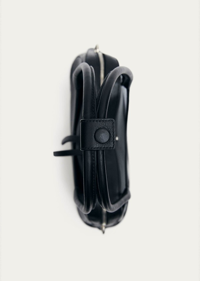 Hilma Vinyl Black Leather Bag from Alohas
