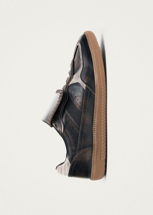 Tb.490 Club Vinyl Vintage Effect Brown Leather Sneakers from Alohas