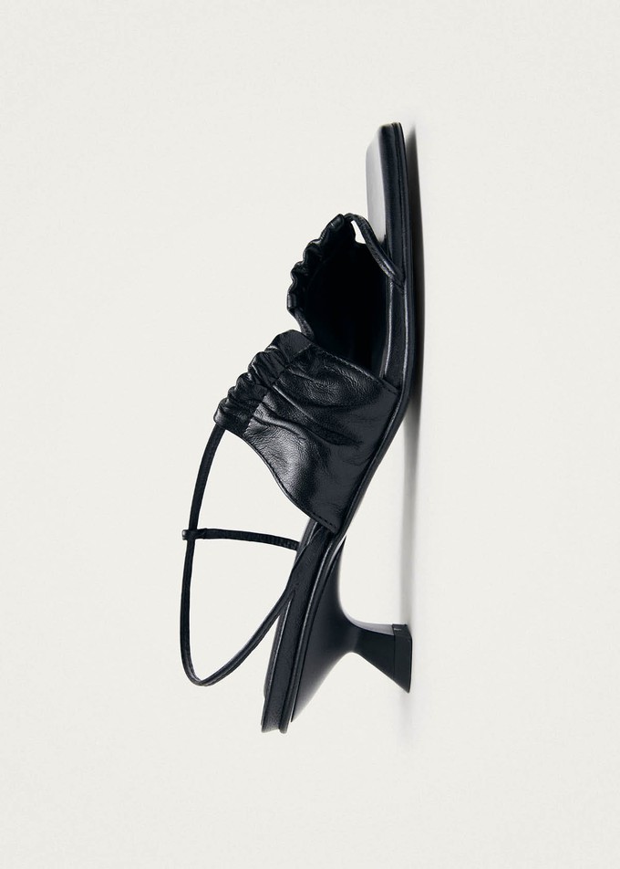 Juniper Black Leather Sandals from Alohas