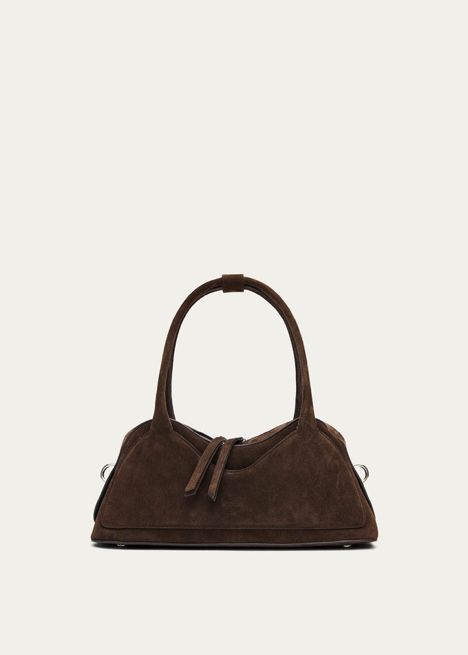 Hilma Suede Brown Leather Bag from Alohas