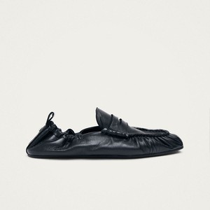 Sage Black Leather Loafers from Alohas