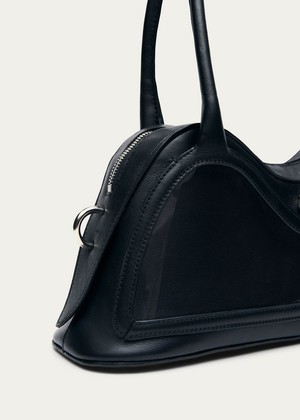 Hilma Vinyl Black Leather Bag from Alohas