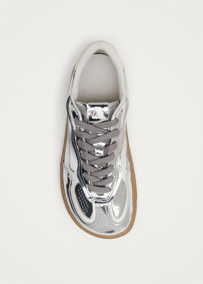 Tb.00 Barefoot Rife Shimmer Silver Cream Leather Sneakers from Alohas