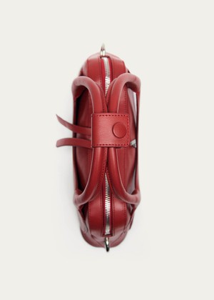 Hilma Mini Vinyl Red Leather Bag from Alohas