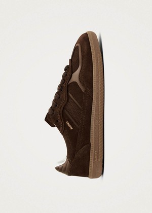 Tb.490 Rife Chocolate Brown Leather Sneakers from Alohas