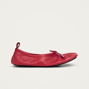 Rosalind Barefoot Red Leather Ballet Flats from Alohas