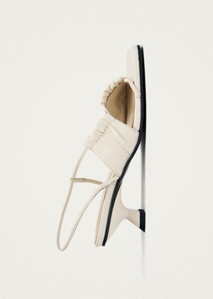 Juniper Cream Leather Sandals from Alohas