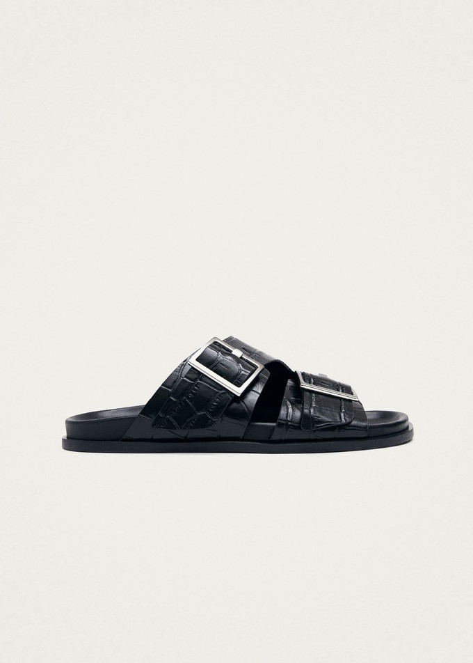 Alba Alli Black Leather Sandals from Alohas