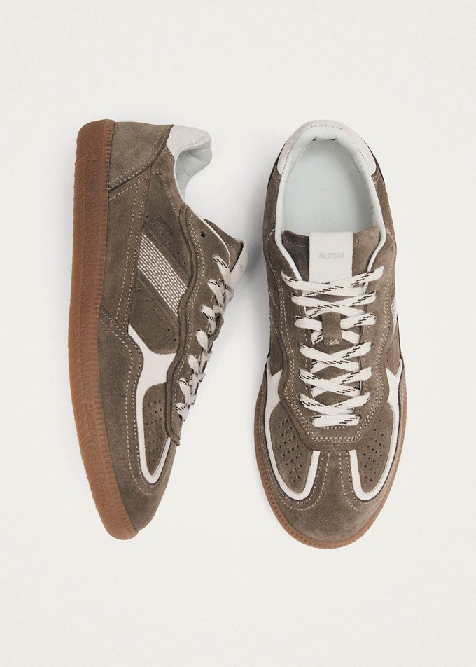 Tb.490 Rife Taupe Leather Sneakers from Alohas