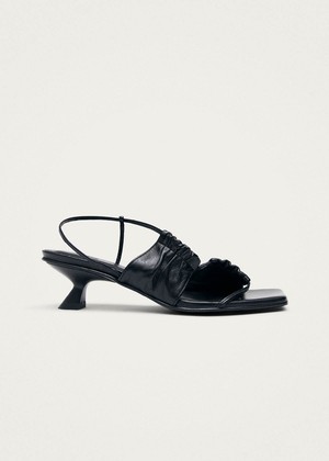 Juniper Black Leather Sandals from Alohas