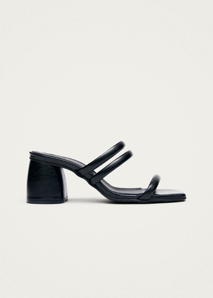 Indiana Rift Black Leather Sandals from Alohas
