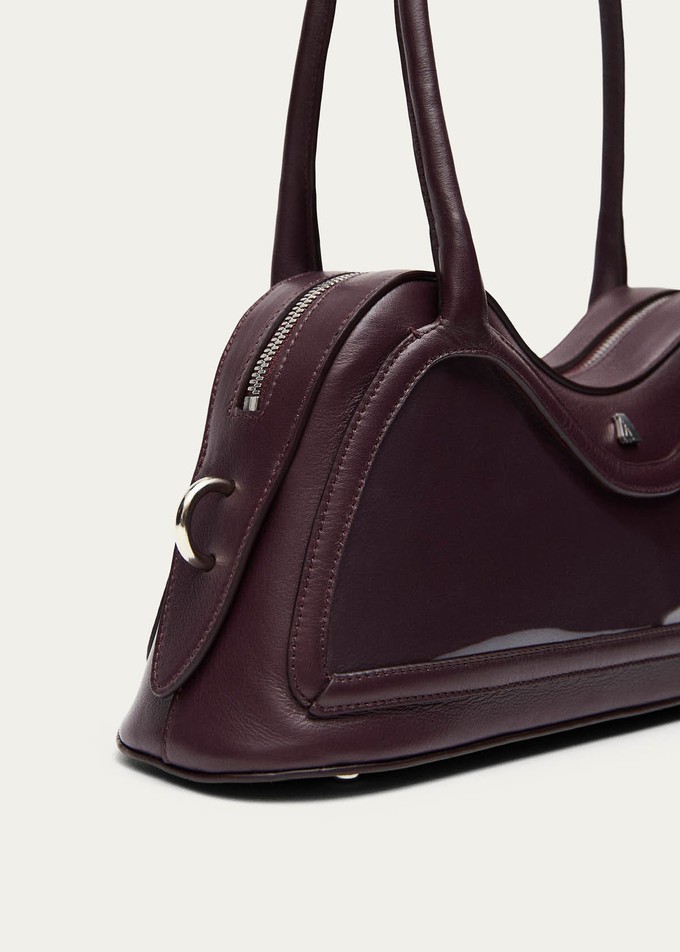 Hilma Vinyl Burgundy Leather Bag from Alohas