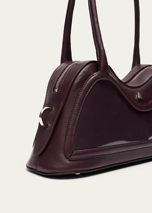 Hilma Vinyl Burgundy Leather Bag from Alohas