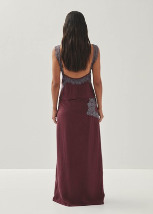 Hebe Burgundy Top from Alohas