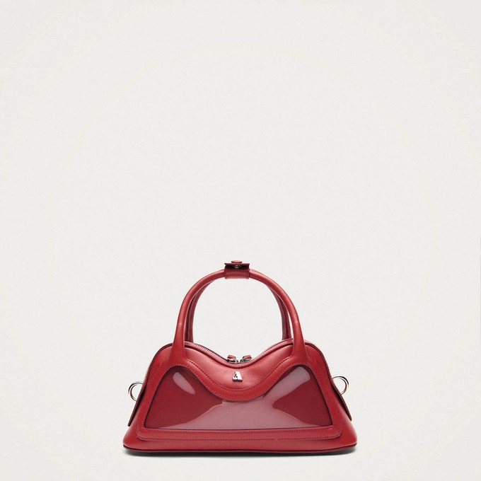 Hilma Mini Vinyl Red Leather Bag from Alohas
