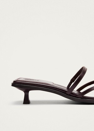 Liko Rift Dark Brown Leather Sandals from Alohas