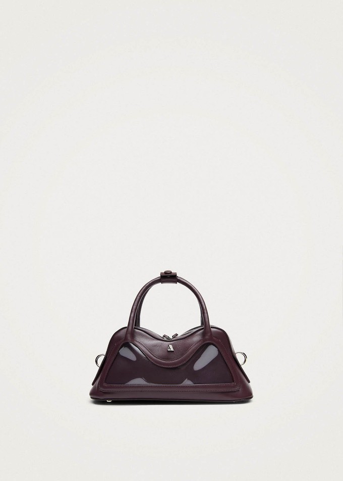 Hilma Mini Vinyl Burgundy Leather Bag from Alohas