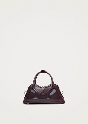 Hilma Mini Vinyl Burgundy Leather Bag from Alohas