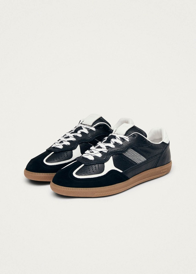 Tb.490 Rife Grain Black & White Leather Sneakers from Alohas