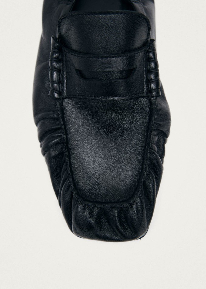 Sage Black Leather Loafers from Alohas