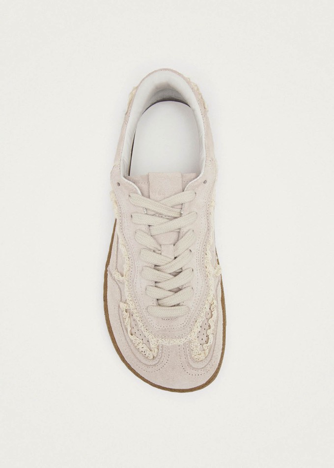 Tb.00 Barefoot Crochet Cream Leather Sneakers from Alohas
