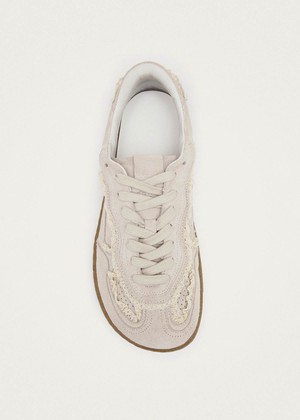 Tb.00 Barefoot Crochet Cream Leather Sneakers from Alohas