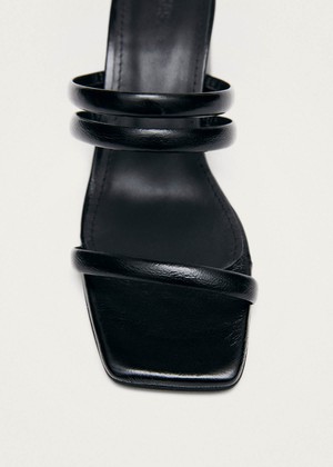 Indiana Rift Black Leather Sandals from Alohas