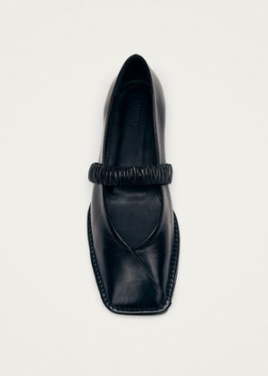 Lautan Black Leather Ballet Flats from Alohas