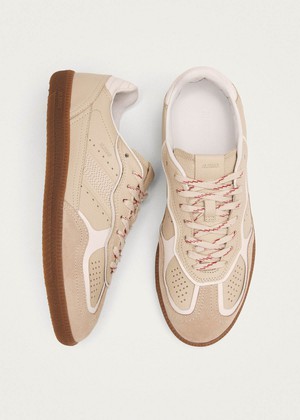 Tb.490 Rife Grain Cream Leather Sneakers from Alohas