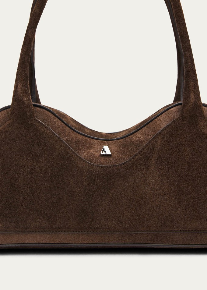 Hilma Suede Brown Leather Bag from Alohas