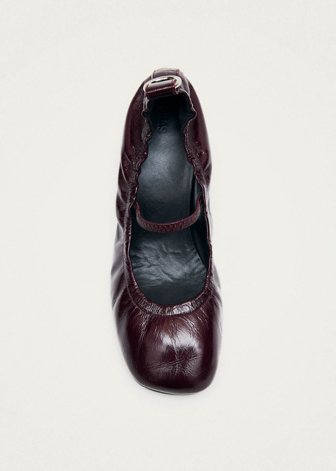 Rhiane Patent Burgundy Leather Pumps from Alohas