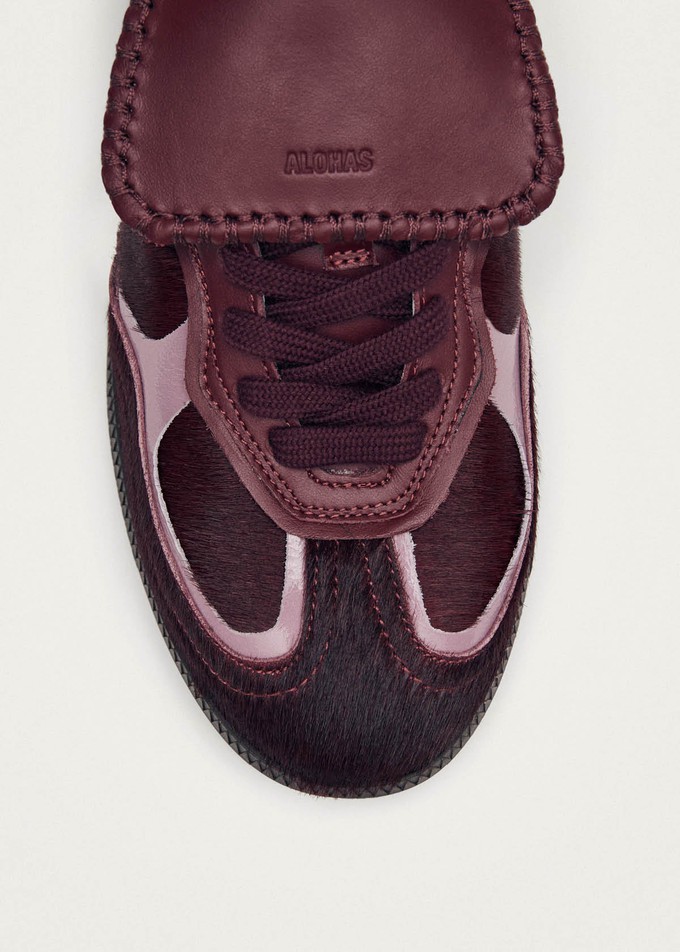 Tb.490 Club Soft Burgundy Leather Sneakers from Alohas
