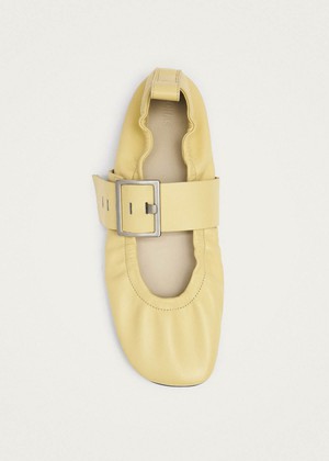 Sarea Vanilla Leather Ballet Flats from Alohas