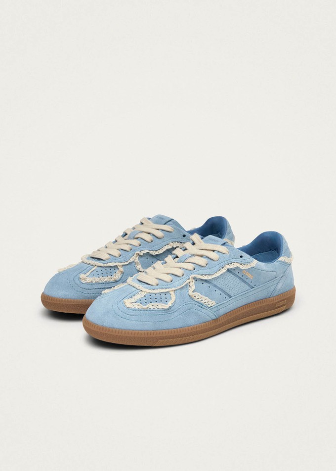 Tb.490 Crochet Blue Leather Sneakers from Alohas