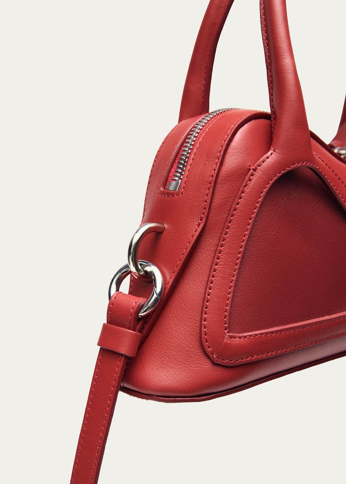 Hilma Mini Vinyl Red Leather Bag from Alohas