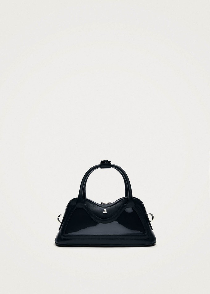 Hilma Mini Vinyl Black Leather Bag from Alohas