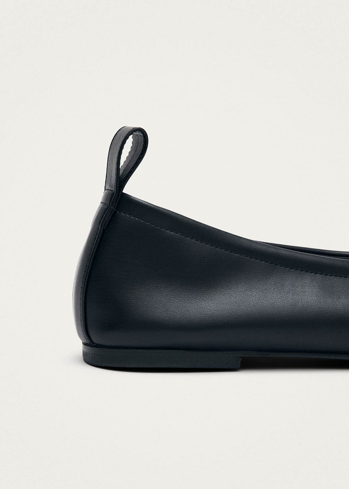 Rosalind Black Vegan Leather Ballet Flats from Alohas