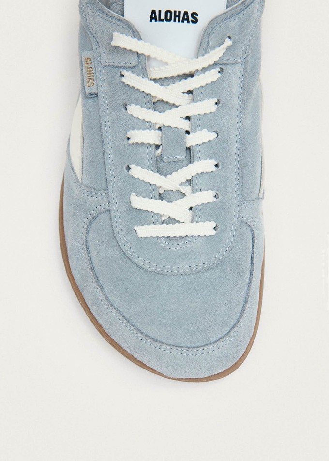 Tb.83 Barefoot Suede Dusty Blue Leather Sneakers from Alohas