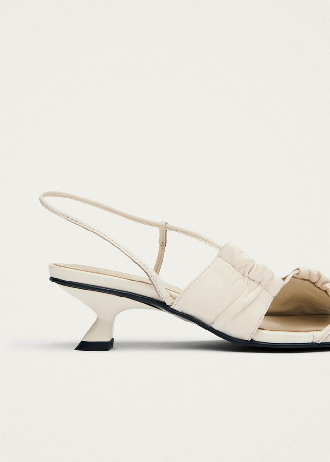Juniper Cream Leather Sandals from Alohas