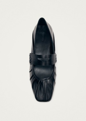 Bargo Black Leather Ballet Flats from Alohas