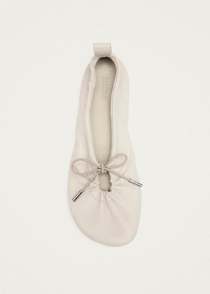 Rosalind Barefoot Cream Leather Ballet Flats from Alohas