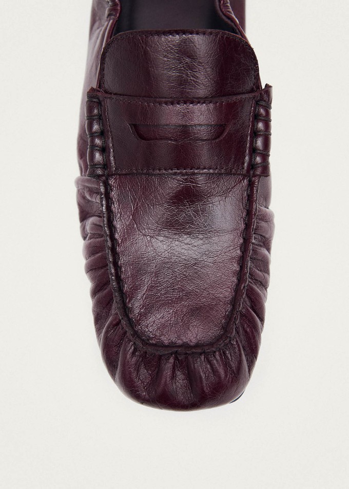 Sage Burgundy Leather Loafers from Alohas