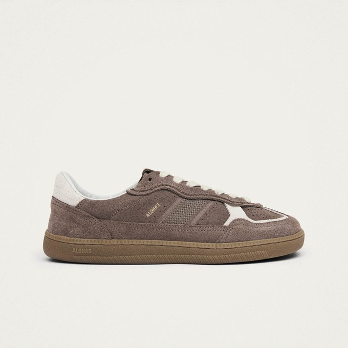 Tb.00 Barefoot Rife Taupe Leather Sneakers from Alohas