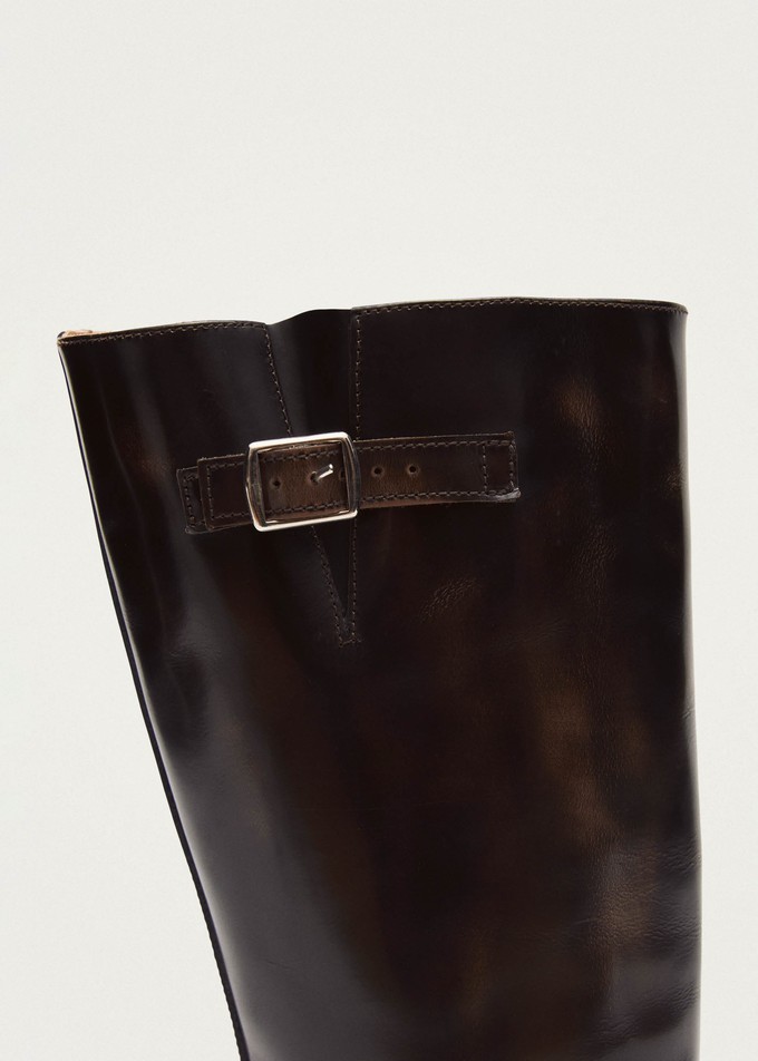 Rocky Brushed Brown Leather Boots from Alohas