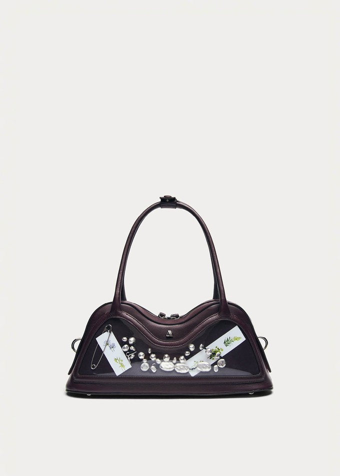 Hilma Vinyl Burgundy Leather Bag from Alohas