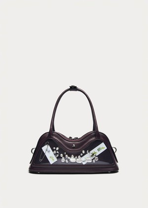 Hilma Vinyl Burgundy Leather Bag from Alohas
