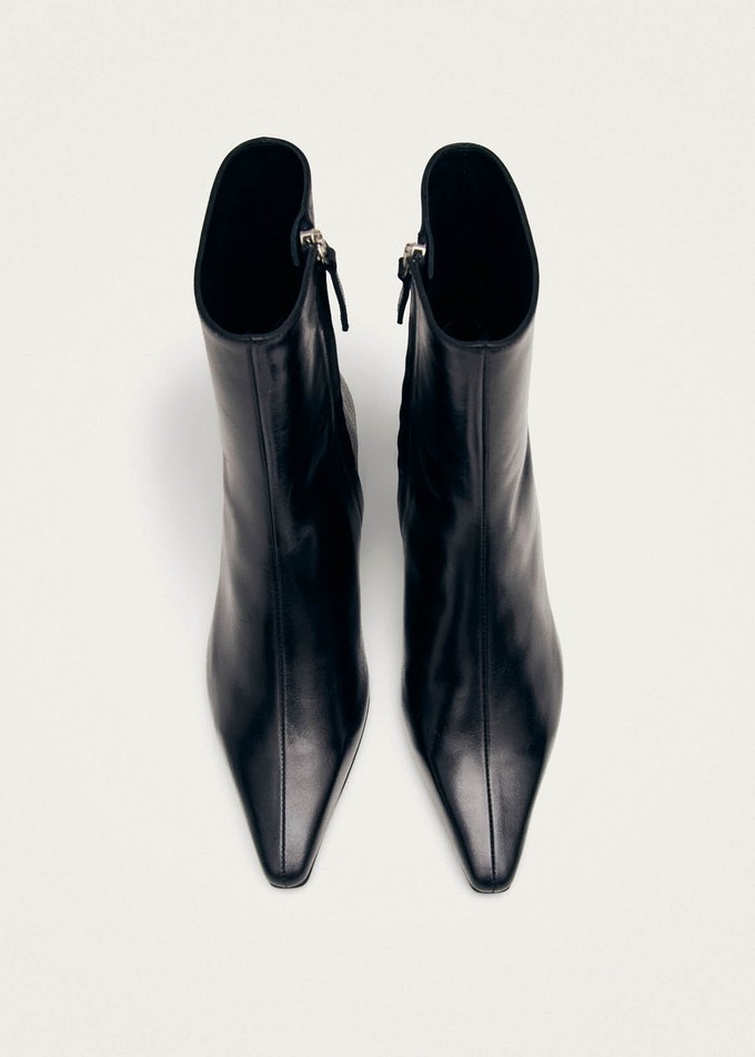 Ambar Rift Black Leather Ankle Boots from Alohas