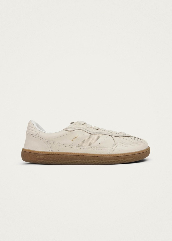 Tb.00 Barefoot Cream Leather Sneakers from Alohas